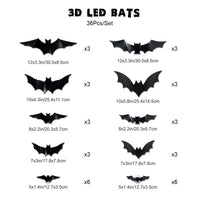 36 Bats + 36 LED Lights