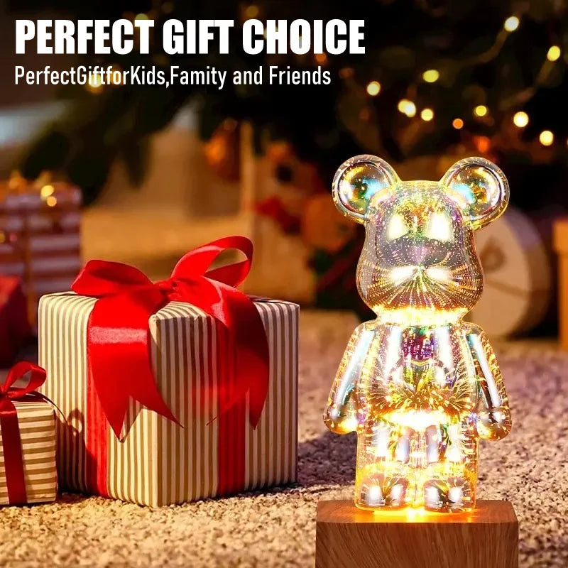 AuroraBear™ 3D Firework Night Light