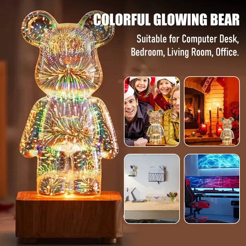 AuroraBear™ 3D Firework Night Light