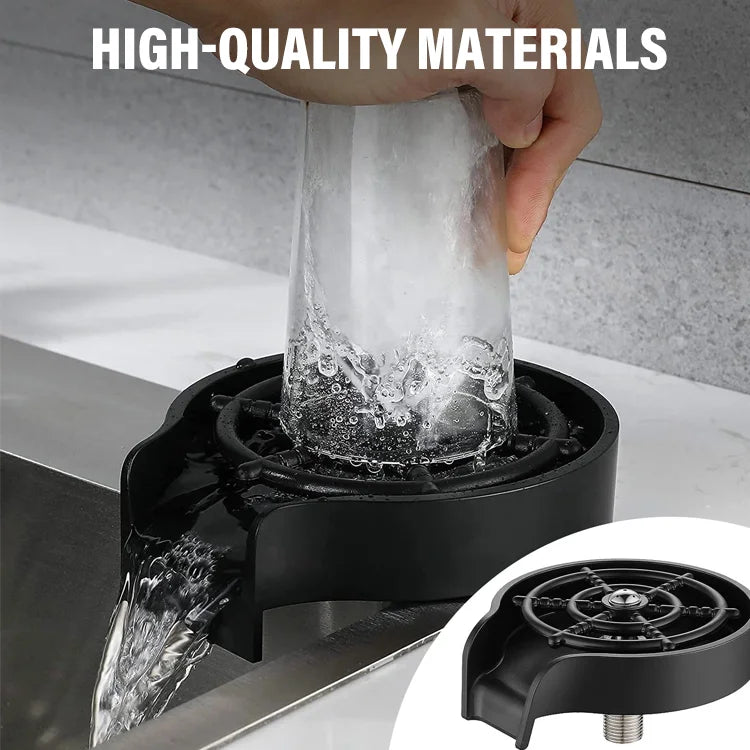 360° Rotating High-Pressure Cup Rinser for Kitchen Sinks - Effortlessly Blasts Away Residue in Seconds