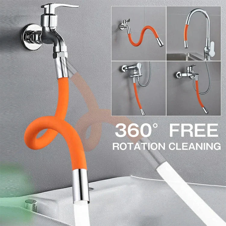 Flexible 360° Faucet Extension – Anti-Splash, Bendable, Universal Fit for Sink