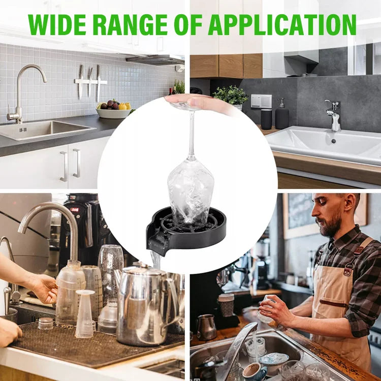 360° Rotating High-Pressure Cup Rinser for Kitchen Sinks - Effortlessly Blasts Away Residue in Seconds