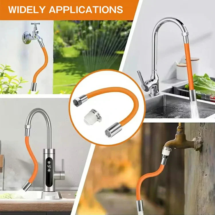 Flexible 360° Faucet Extension – Anti-Splash, Bendable, Universal Fit for Sink