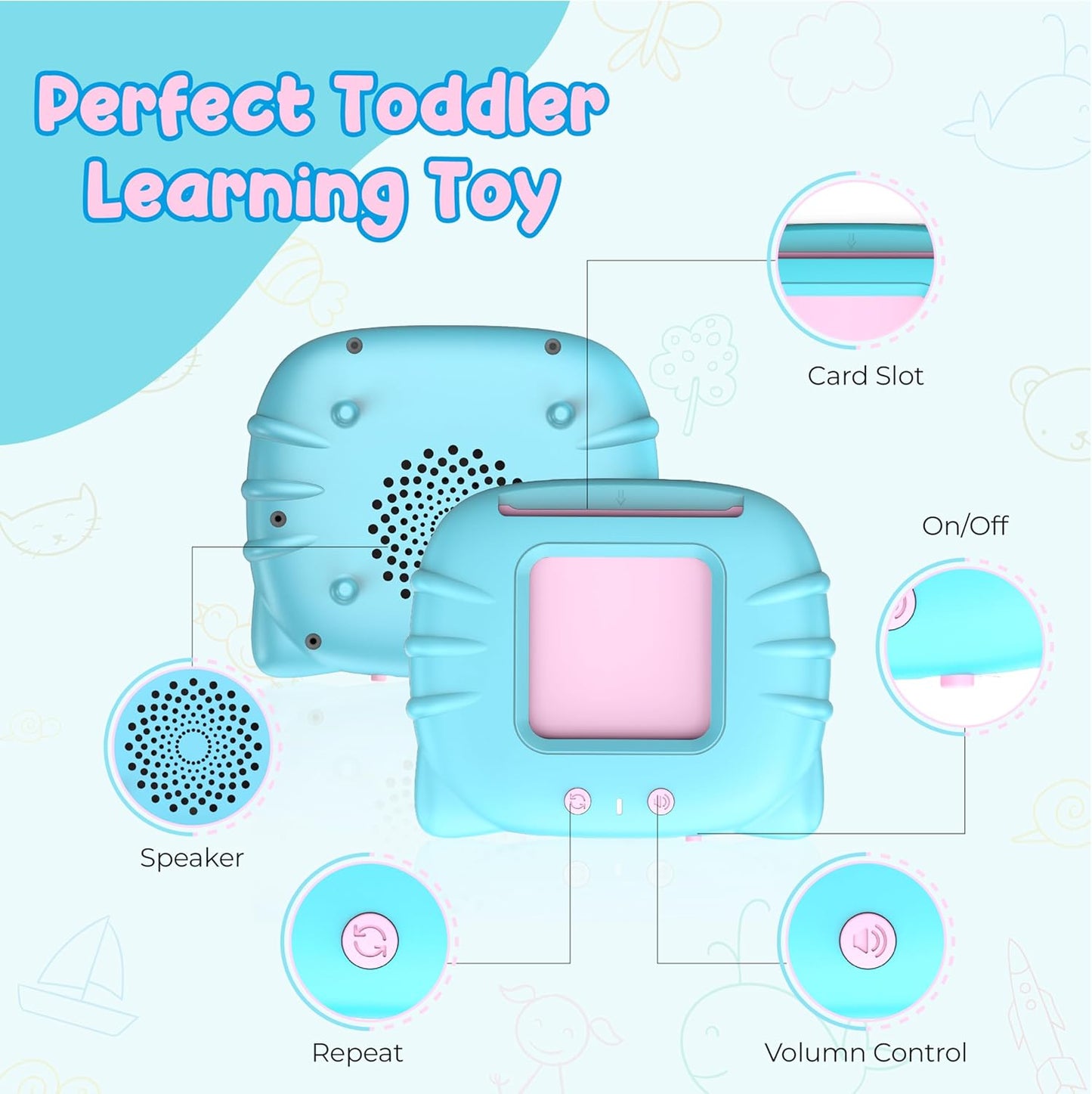 SmartTalk Kids Flashcard Reader – Interactive Learning Machine
