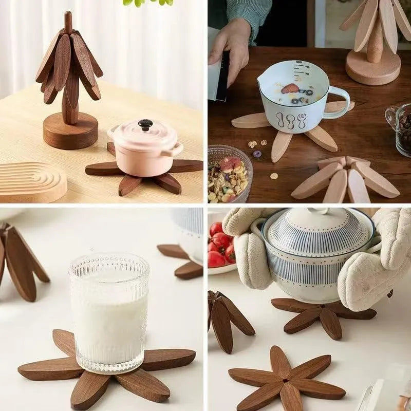 🌲 Evergreen Tree Trivet Set