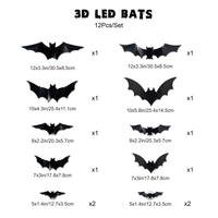 12 Bats + 12 LED Lights