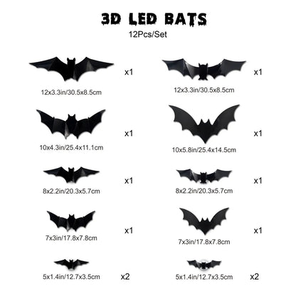 Spooky Glow LED Bat Night Lights