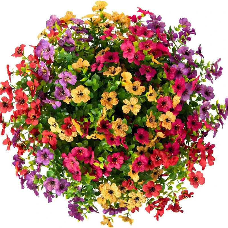 Floranel™ EverBloom Sunset Mums – Lifelike UV-Resistant Artificial Flowers for Fall Décor