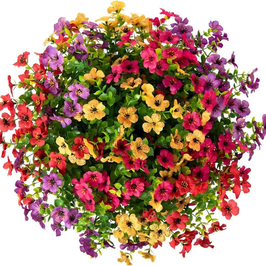 Floranel™ EverBloom Sunset Mums – Lifelike UV-Resistant Artificial Flowers for Fall Décor