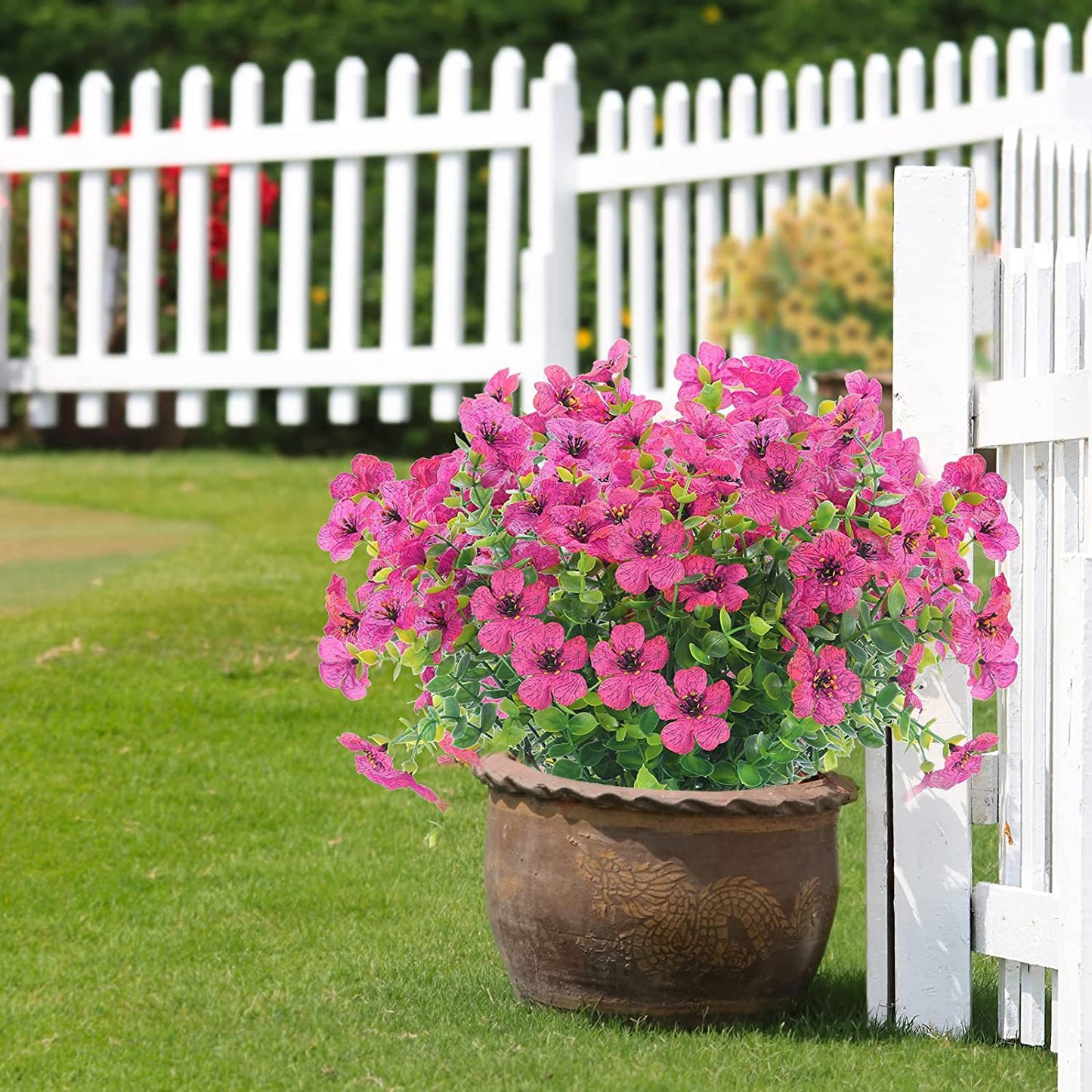 Floranel™ EverBloom Sunset Mums – Lifelike UV-Resistant Artificial Flowers for Fall Décor