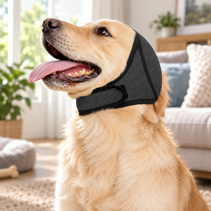 Sound-Dampening Dog Ear Wrap – Adjustable Neoprene Comfort Cover