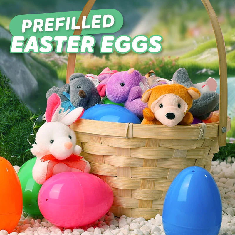 🎁Easter Hot Sale UP TO 70% OFF🎁Prefilled Surprise Easter Eggs with Plush Animal Toys