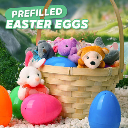 🎁Easter Hot Sale UP TO 70% OFF🎁Prefilled Surprise Easter Eggs with Plush Animal Toys