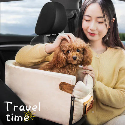 Pet Armrest Safety Seat - Pet Car Seat Travel Bag Suitable for Small Dogs and Cats