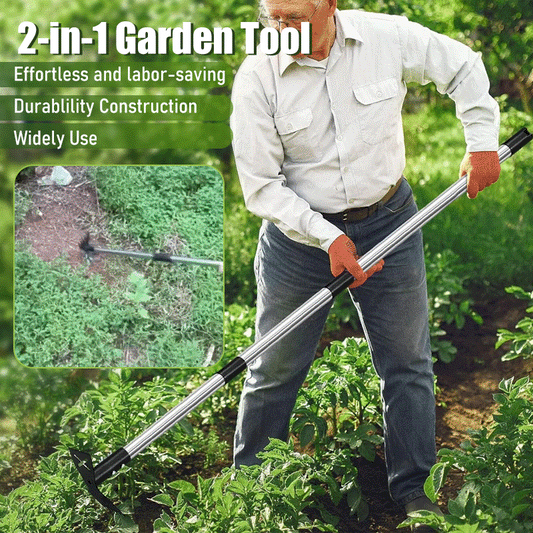 RootRipper™ 2-in-1 Long Handle Weed Puller & Hoe