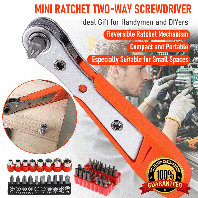 FlexGrip™ Mini Ratchet Wrench Set — Tight Space Repair Made Easy