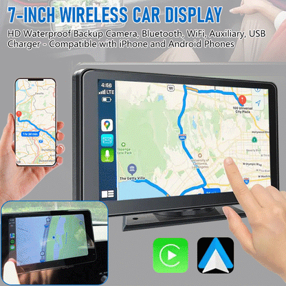 🚗 DriveMate™ 7-Inch Wireless Car Display