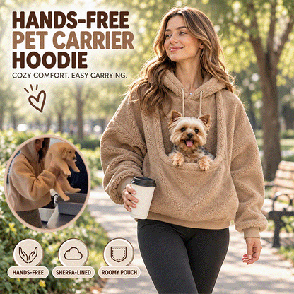 Hands-Free Pet Carrier Hoodie