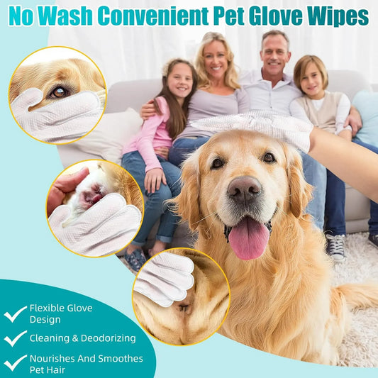 FurPure™ Rinse-Free Pet Care Gloves