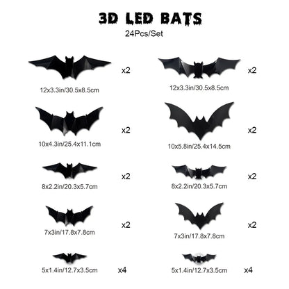 Spooky Glow LED Bat Night Lights