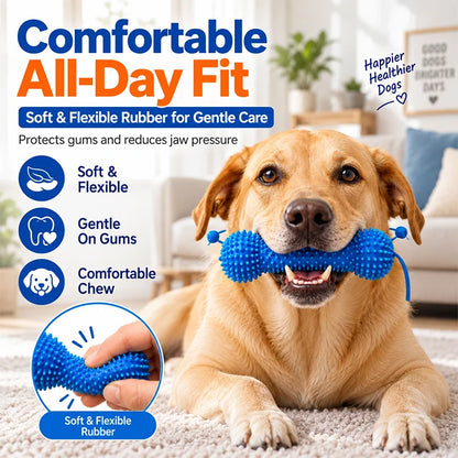 Dual-Action Dog Dental Chew Brush – 360° Teeth Cleaning & Gum Massage