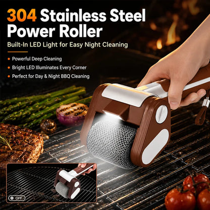 PowerSpin™ Cordless Electric Grill Cleaning Brush with LED Light