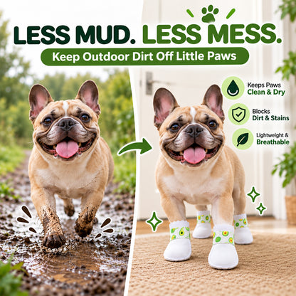Disposable Waterproof Pet Paw Covers with Adjustable Wrap