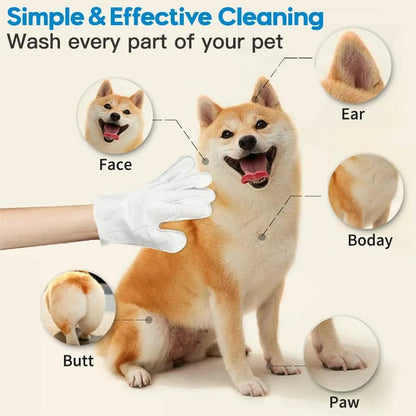 FurPure™ Rinse-Free Pet Care Gloves