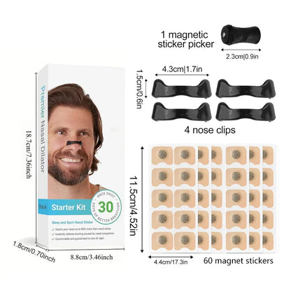 BreatheMag™ Magnetic Nasal Dilator Strips