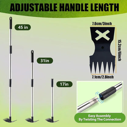 RootRipper™ 2-in-1 Long Handle Weed Puller & Hoe