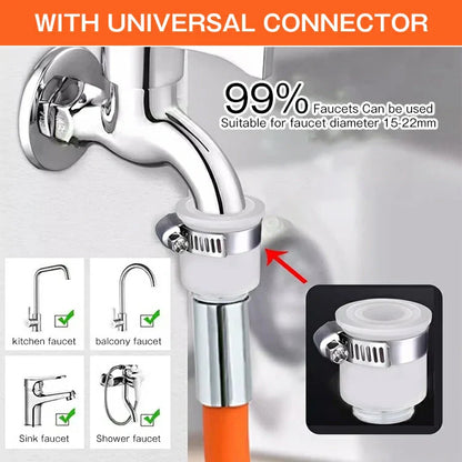 Flexible 360° Faucet Extension – Anti-Splash, Bendable, Universal Fit for Sink