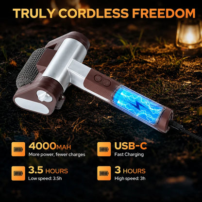 PowerSpin™ Cordless Electric Grill Cleaning Brush with LED Light