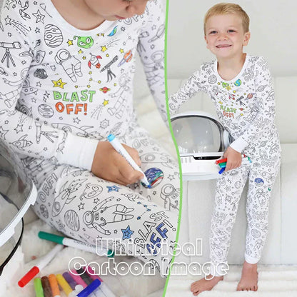 Color-In Pajamas for Kids – Creative DIY Sleepwear