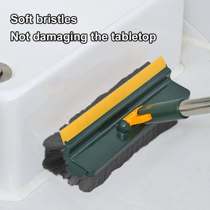 Long Handle Floor Scrub Brush with Stiff Bristles