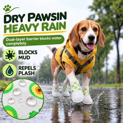 Disposable Waterproof Pet Paw Covers with Adjustable Wrap