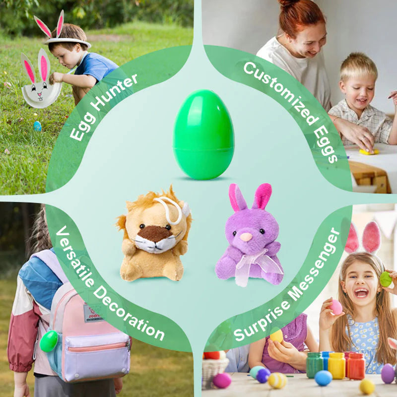 🎁Easter Hot Sale UP TO 70% OFF🎁Prefilled Surprise Easter Eggs with Plush Animal Toys