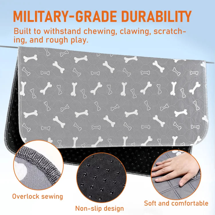 Washable Waterproof Dog Pee Pad — Soft, Absorbent & Leak-Proof