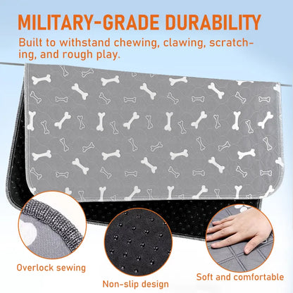 Washable Waterproof Dog Pee Pad — Soft, Absorbent & Leak-Proof