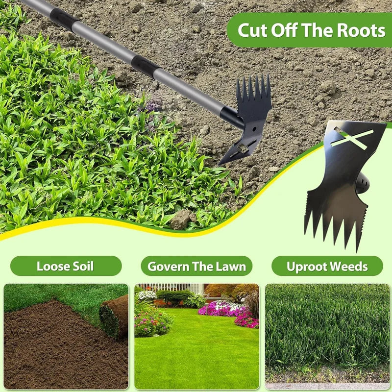 RootRipper™ 2-in-1 Long Handle Weed Puller & Hoe