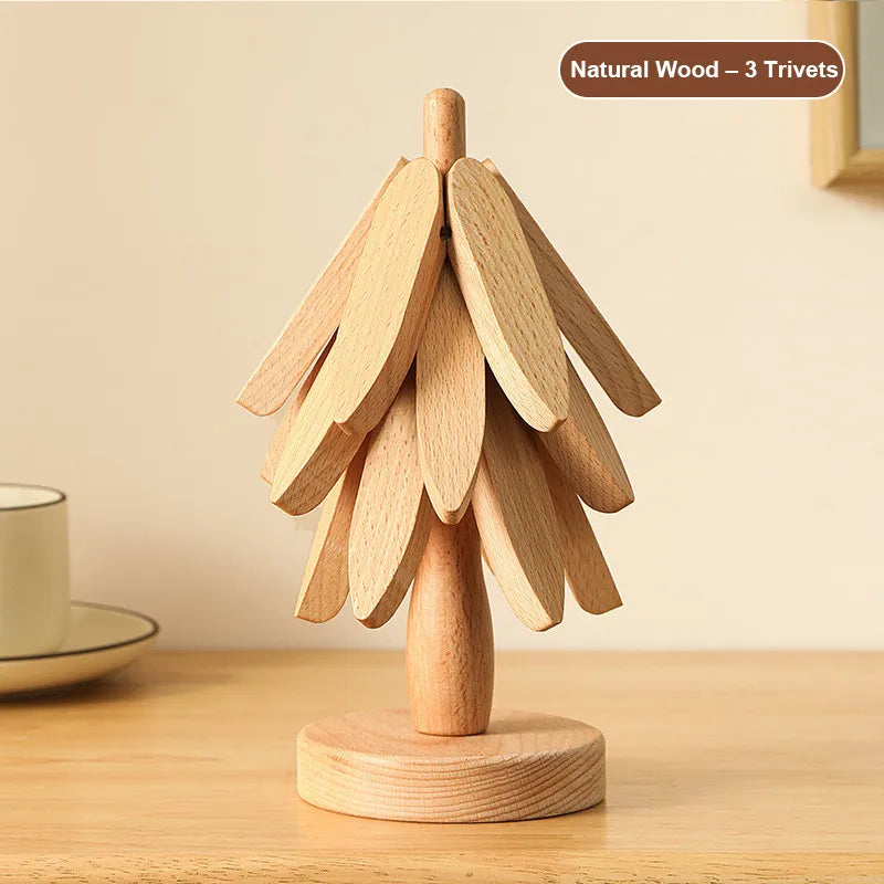 🌲 Evergreen Tree Trivet Set