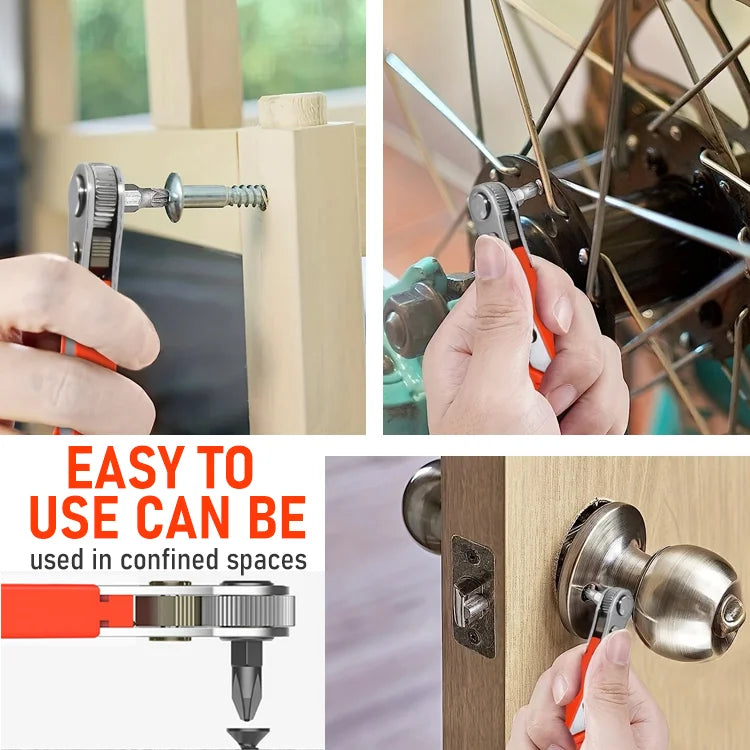 FlexGrip™ Mini Ratchet Wrench Set — Tight Space Repair Made Easy