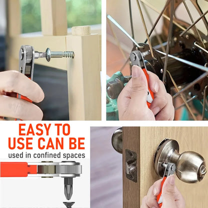 FlexGrip™ Mini Ratchet Wrench Set — Tight Space Repair Made Easy