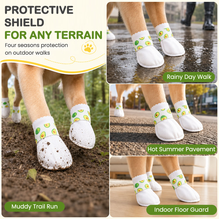 Disposable Waterproof Pet Paw Covers with Adjustable Wrap