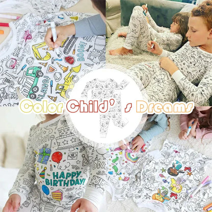 Color-In Pajamas for Kids – Creative DIY Sleepwear