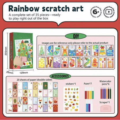 RainbowMagic™ Scratch Art Postcard Set (20 Pcs)