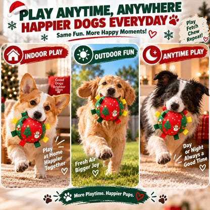 Large Rechargeable Christmas Interactive Dog Ball