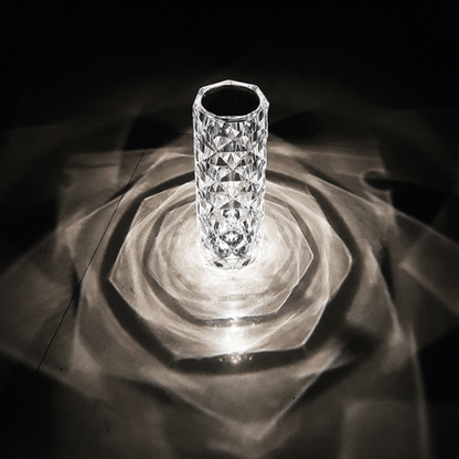 Diamond Rose Glow Table Lamp – 16 Colors