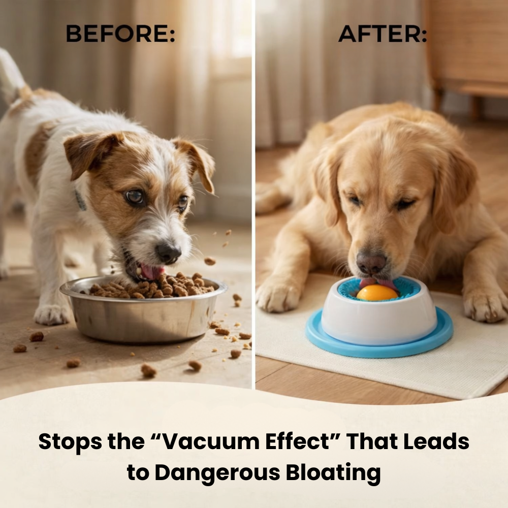 The Dog Bowl That Slows Down Fast Drinking