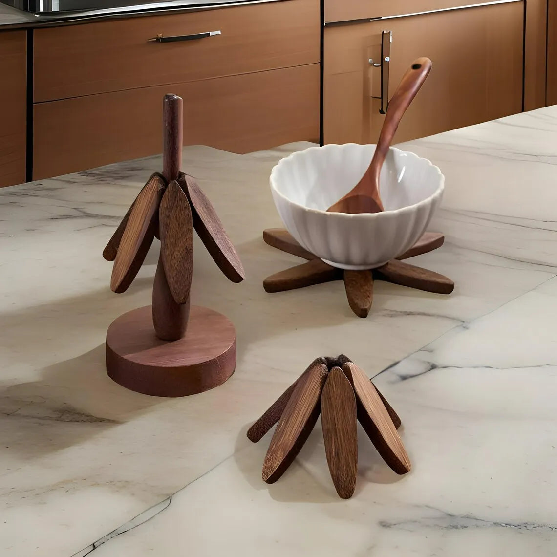🌲 Evergreen Tree Trivet Set