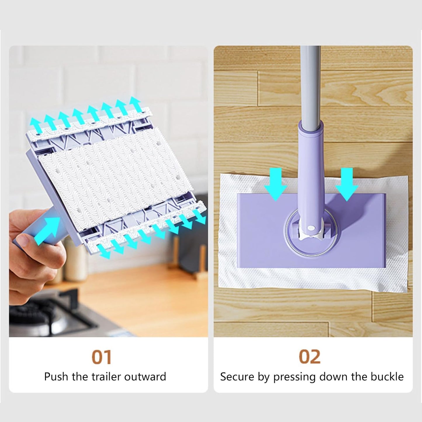 🧹 CleanWhiz™ Cloth Changing Mini Mop